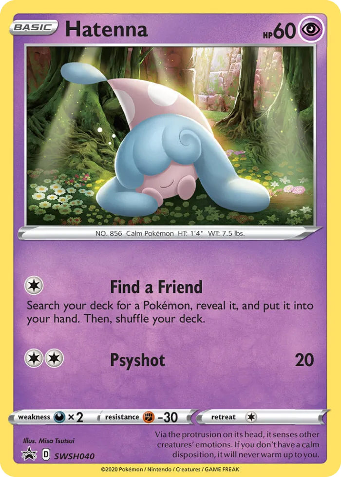 Hatenna #SWSH040 SWSH Black Star Promos Pokemon card