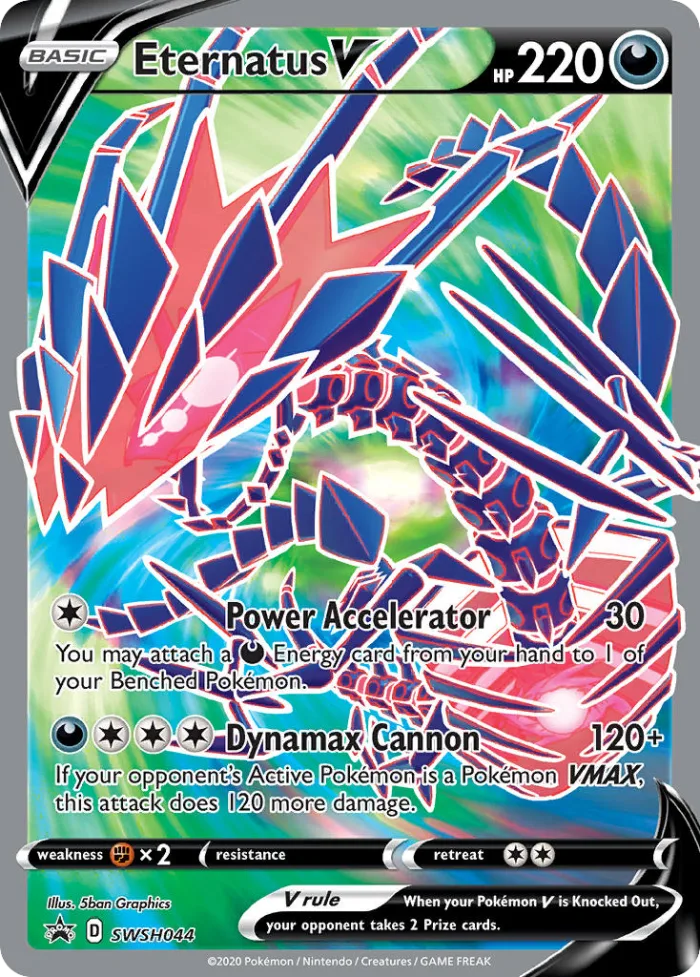 Eternatus V #SWSH044 SWSH Black Star Promos Pokemon card