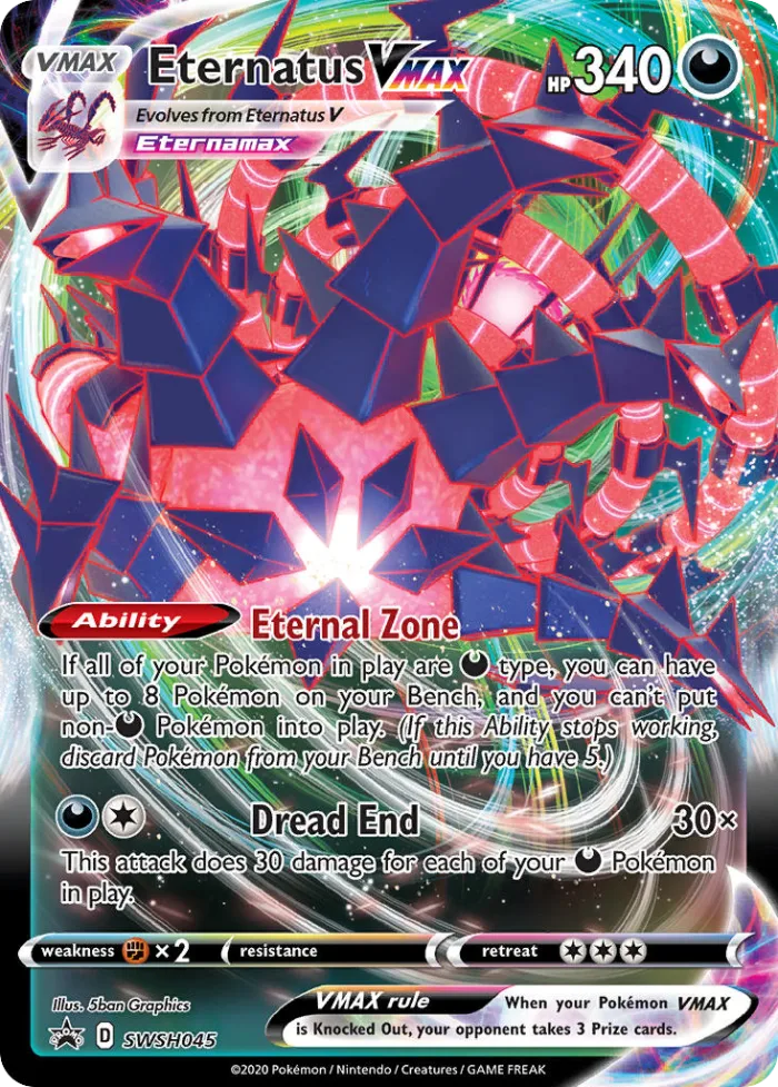 Eternatus VMAX #SWSH045 SWSH Black Star Promos Pokemon card