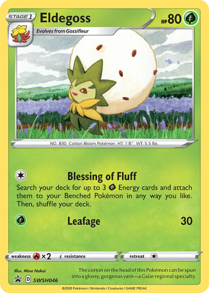 Eldegoss #SWSH046 SWSH Black Star Promos Pokemon card