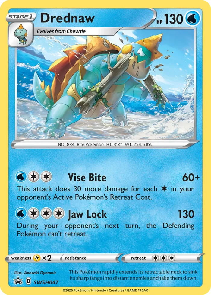 Drednaw #SWSH047 SWSH Black Star Promos Pokemon card