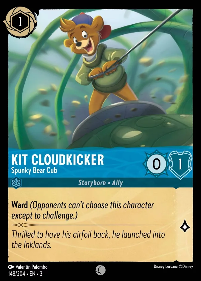 Kit Cloudkicker #148 Into the Inklands Disney Lorcana card