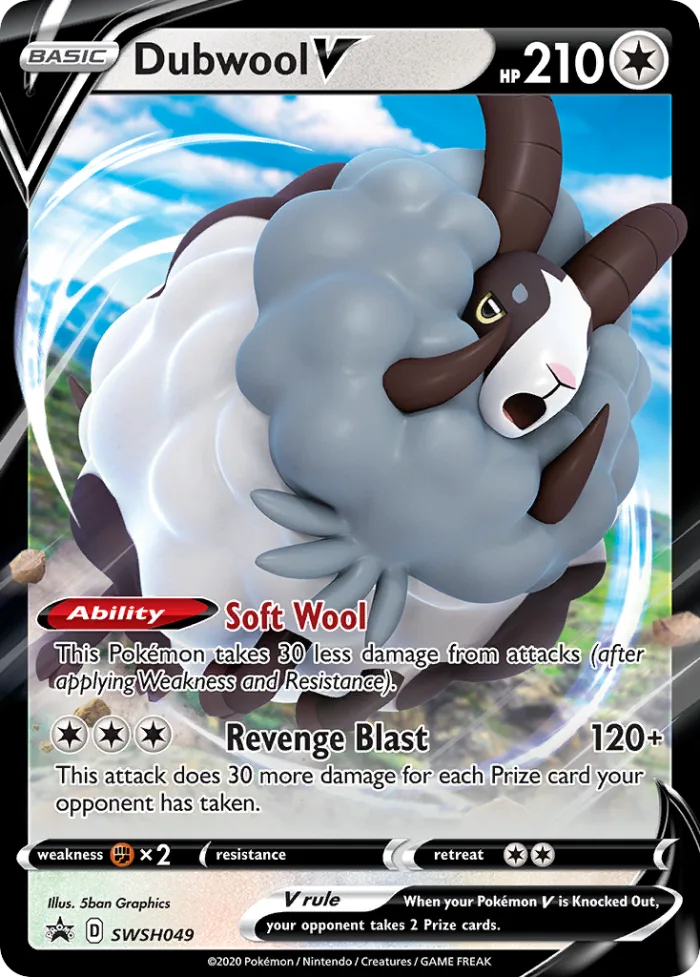 Dubwool V #SWSH049 SWSH Black Star Promos Pokemon card