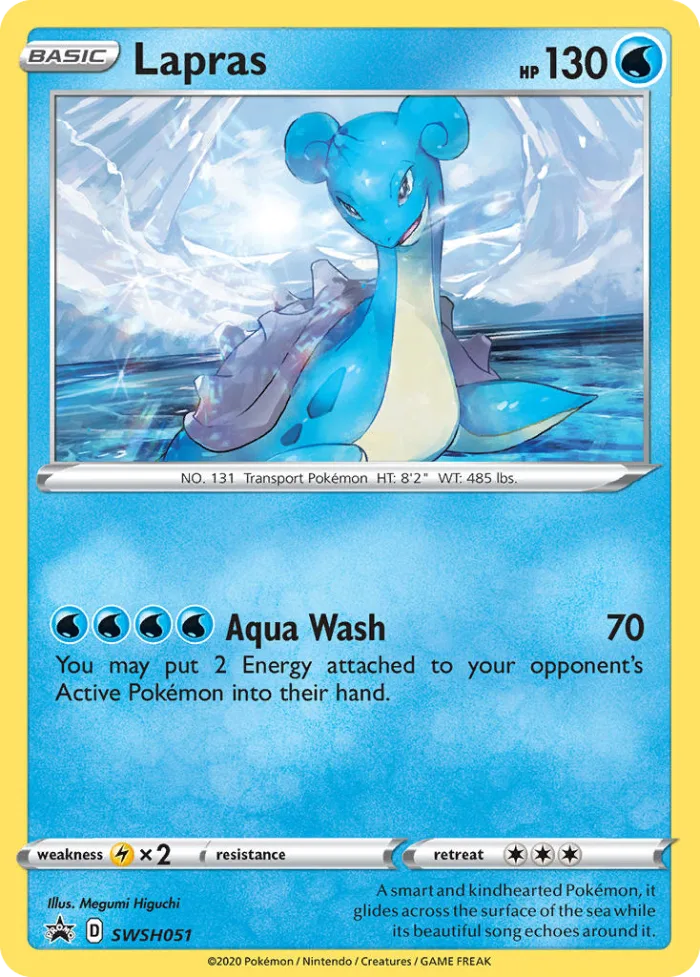 Lapras #SWSH051 SWSH Black Star Promos Pokemon card
