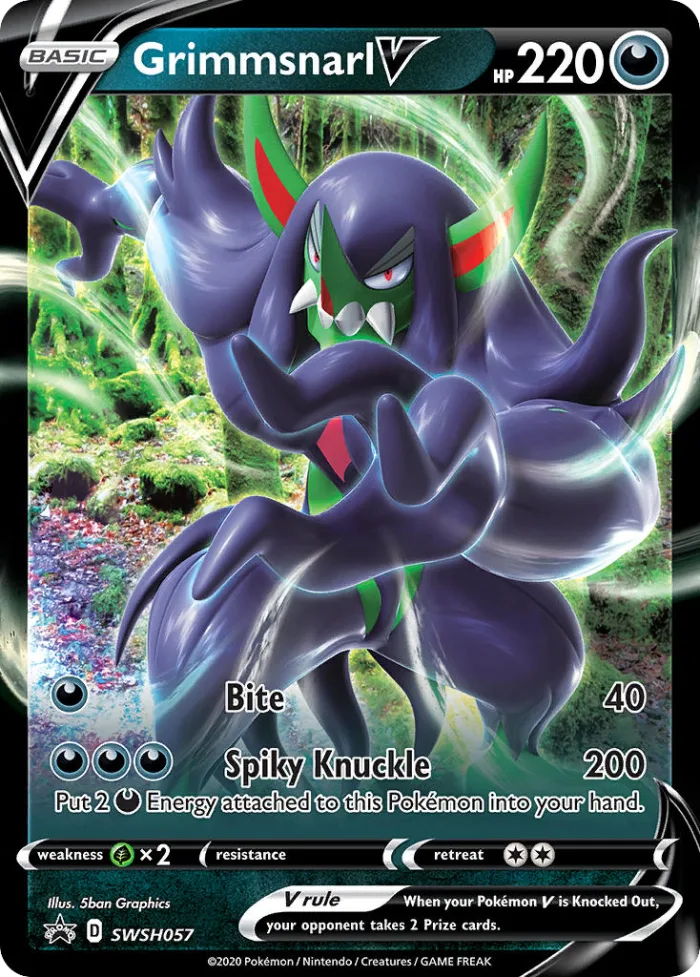 Grimmsnarl V #SWSH057 SWSH Black Star Promos Pokemon card