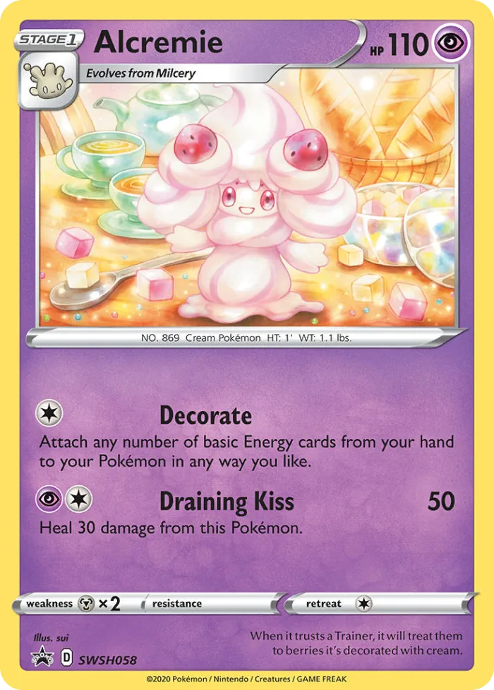 Alcremie #SWSH058 SWSH Black Star Promos Pokemon card