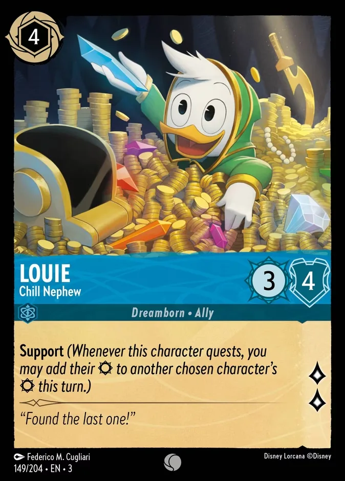 Louie #149 Into the Inklands Disney Lorcana card