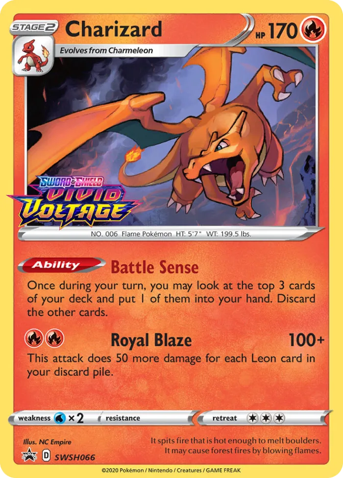 Charizard #SWSH066 SWSH Black Star Promos Pokemon card