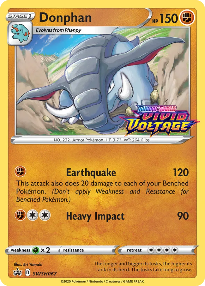 Donphan #SWSH067 SWSH Black Star Promos Pokemon card