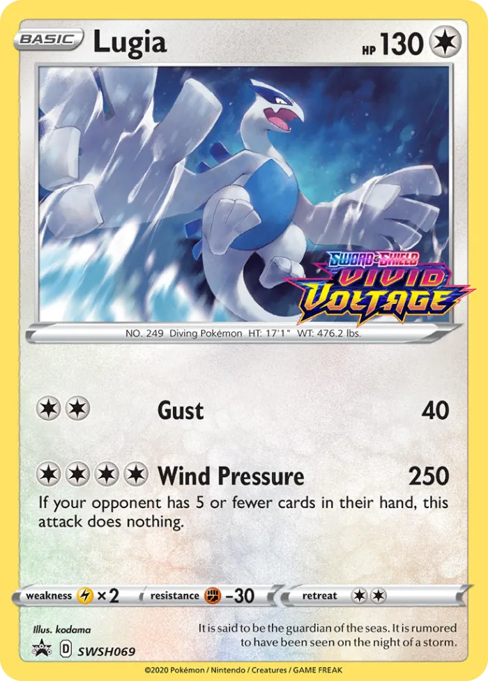 Lugia #SWSH069 SWSH Black Star Promos Pokemon card