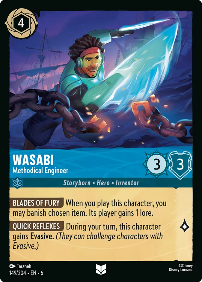 Wasabi #149 Azurite Sea Disney Lorcana card