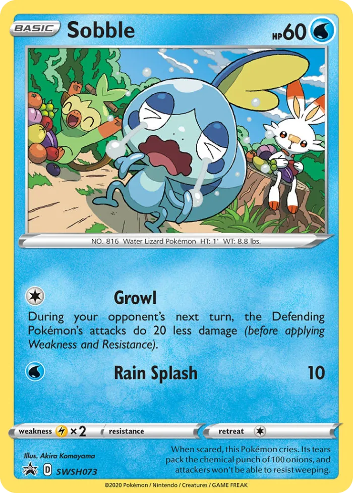 Sobble #SWSH073 SWSH Black Star Promos Pokemon card