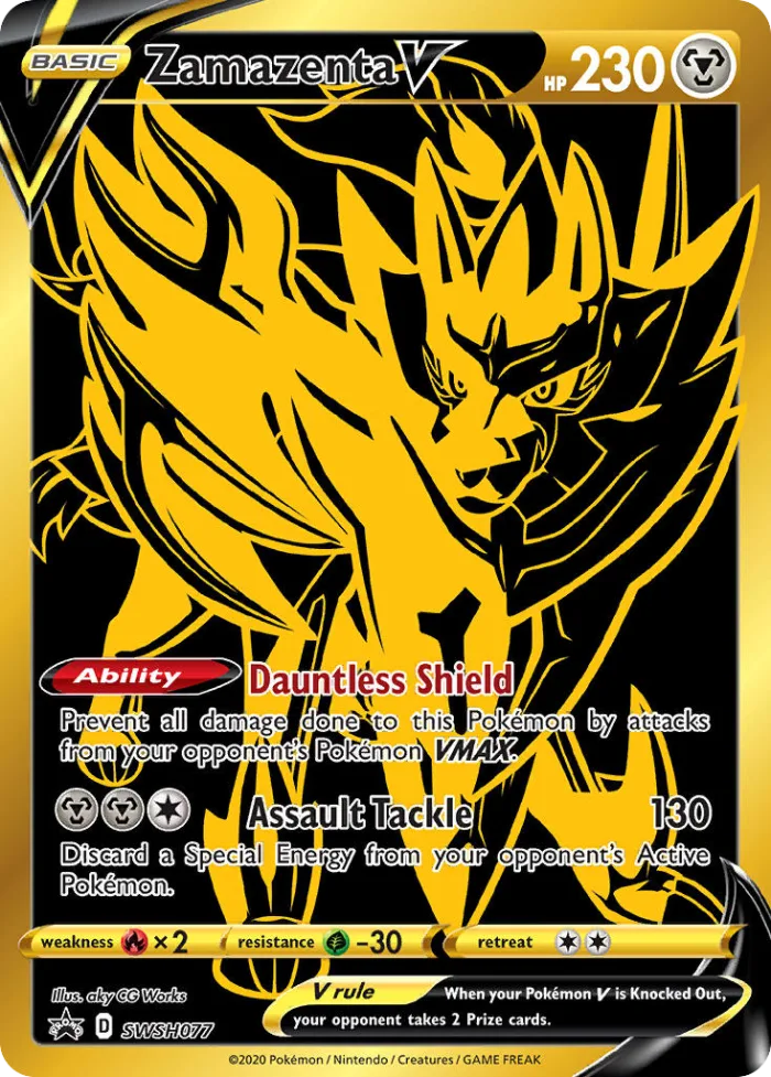 Zamazenta V #SWSH077 SWSH Black Star Promos Pokemon card