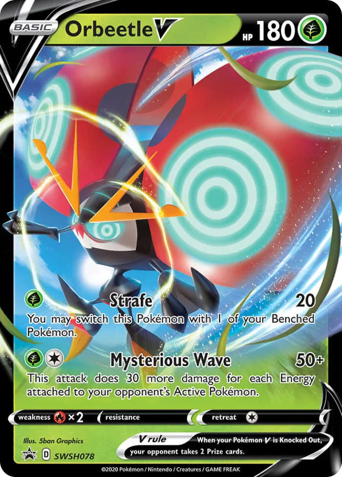 Orbeetle V #SWSH078 SWSH Black Star Promos Pokemon card
