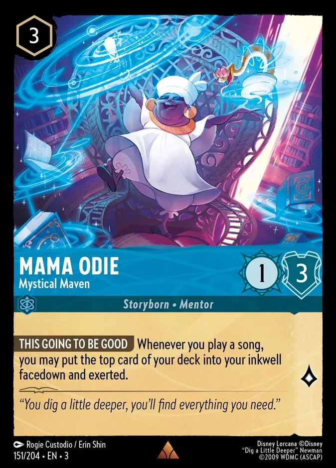 Mama Odie #151 Into the Inklands Disney Lorcana card