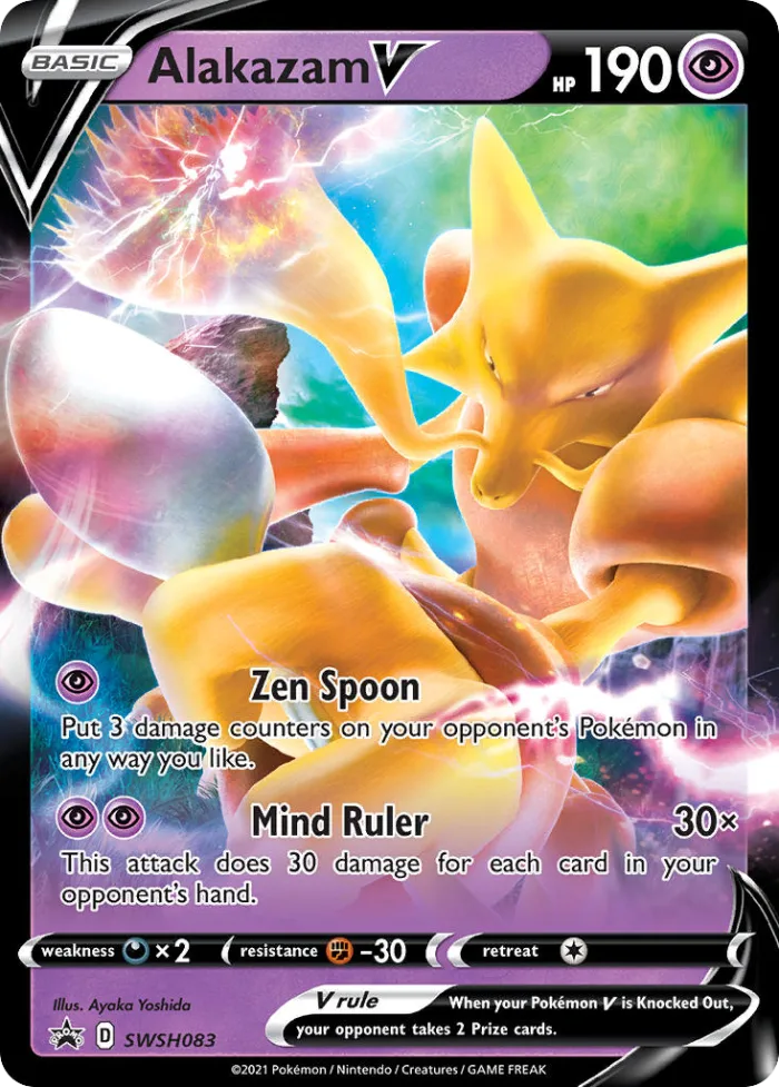 Alakazam V #SWSH083 SWSH Black Star Promos Pokemon card