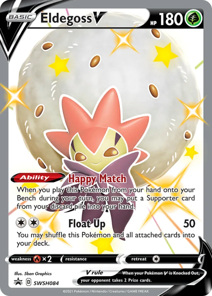 Eldegoss V #SWSH084 SWSH Black Star Promos Pokemon card