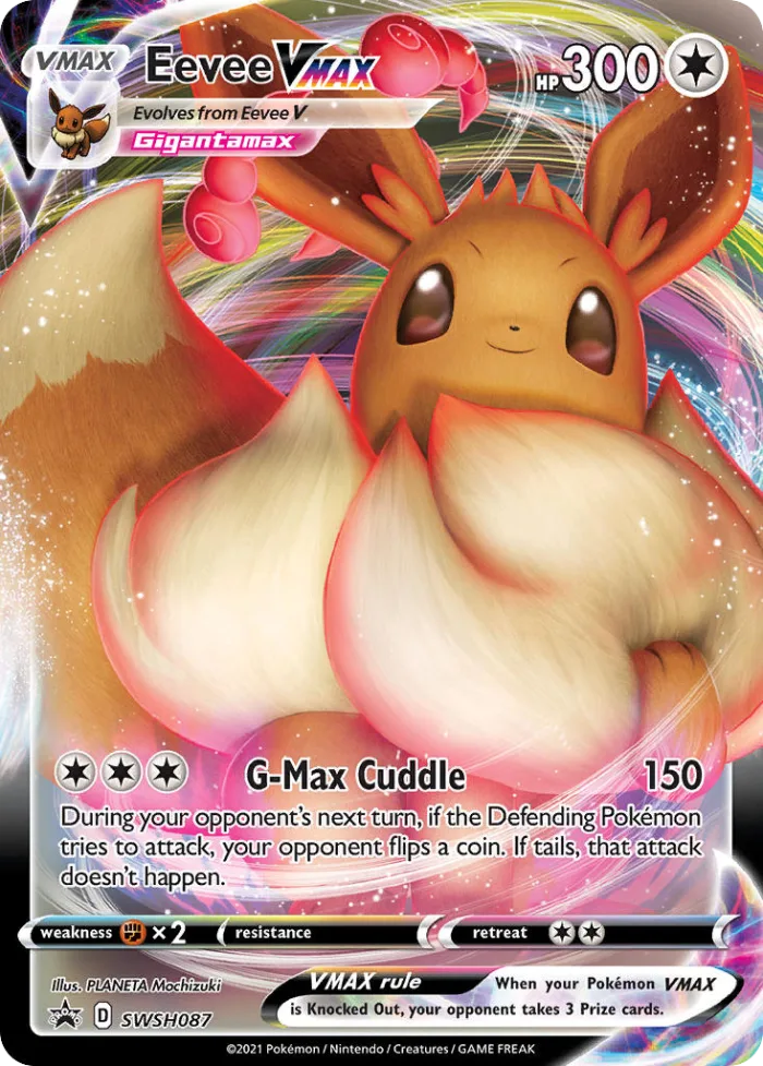 Eevee VMAX #SWSH087 SWSH Black Star Promos Pokemon card