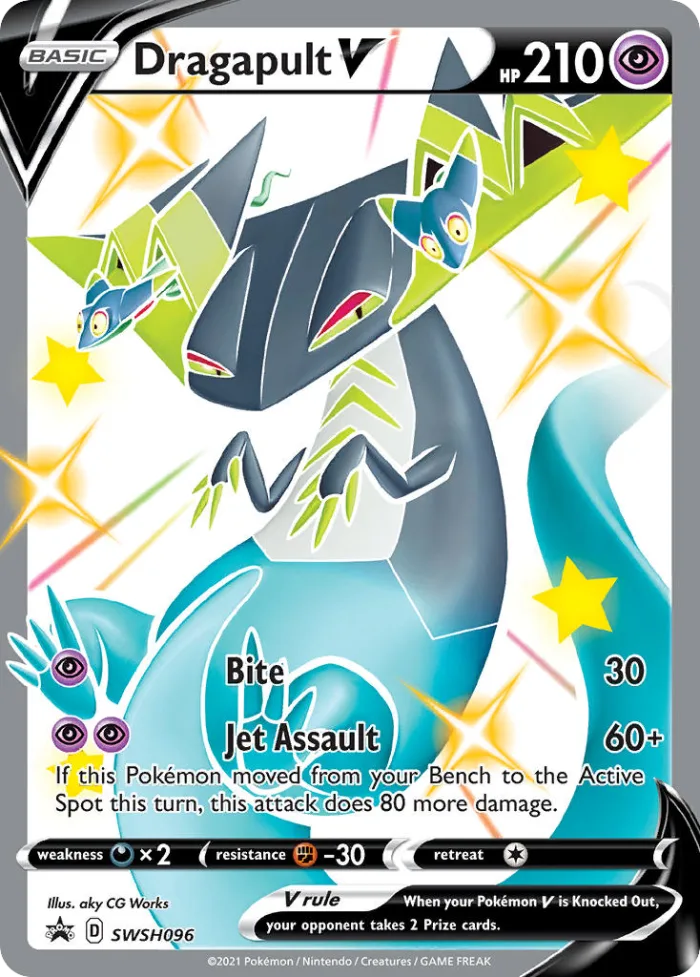 Dragapult V #SWSH096 SWSH Black Star Promos Pokemon card