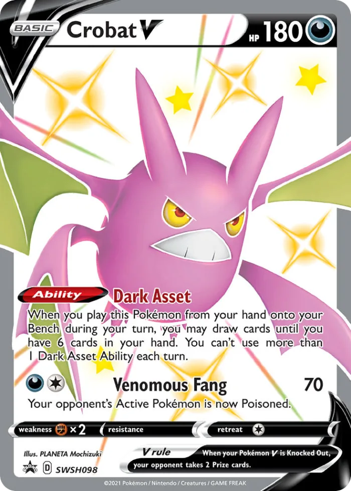 Crobat V #SWSH098 SWSH Black Star Promos Pokemon card
