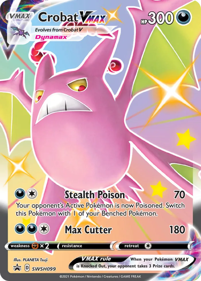 Crobat VMAX #SWSH099 SWSH Black Star Promos Pokemon card