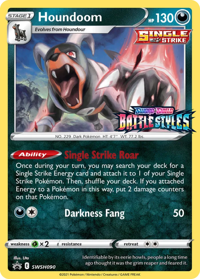 Houndoom #SWSH090 SWSH Black Star Promos Pokemon card