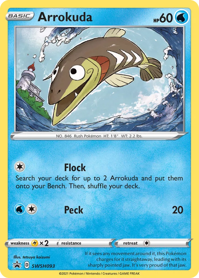 Arrokuda #SWSH093 SWSH Black Star Promos Pokemon card