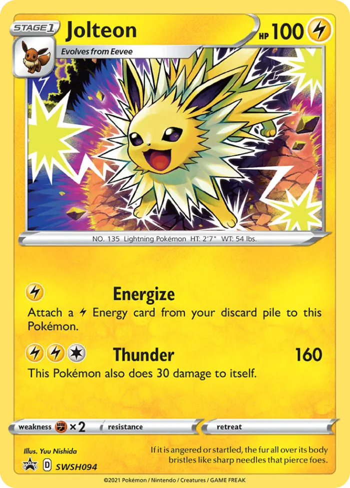 Jolteon #SWSH094 SWSH Black Star Promos Pokemon card