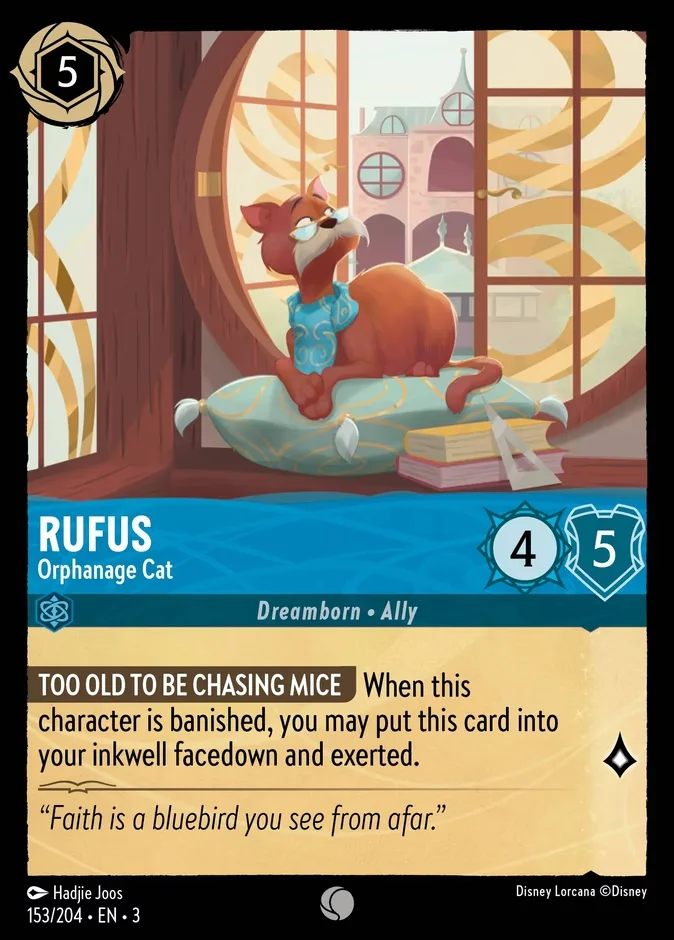 Rufus #153 Into the Inklands Disney Lorcana card