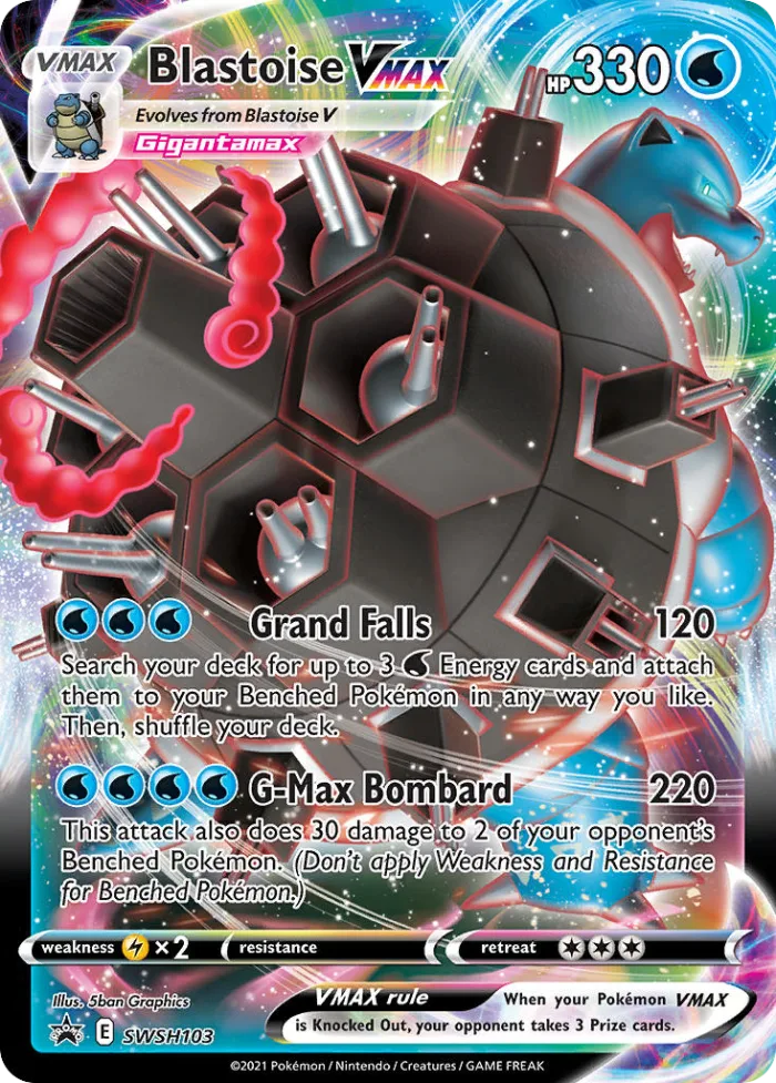 Blastoise VMAX #SWSH103 SWSH Black Star Promos Pokemon card
