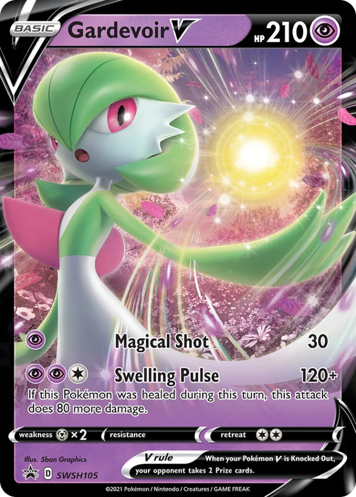 Gardevoir V #SWSH105 SWSH Black Star Promos Pokemon card