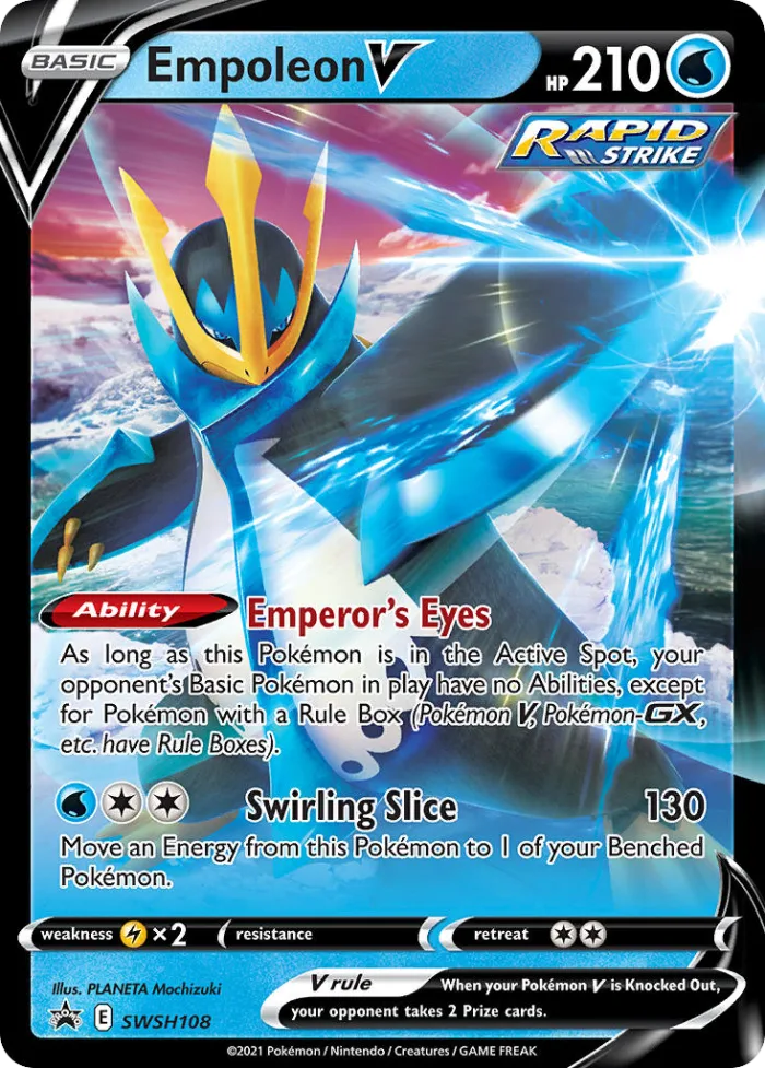 Empoleon V #SWSH108 SWSH Black Star Promos Pokemon card