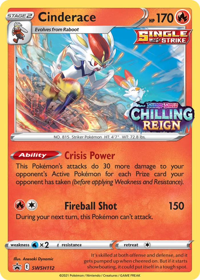 Cinderace #SWSH112 SWSH Black Star Promos Pokemon card