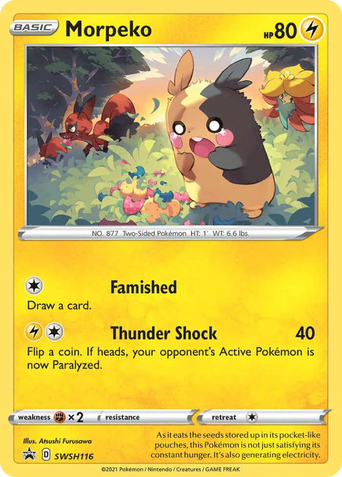 Morpeko #SWSH116 SWSH Black Star Promos Pokemon card