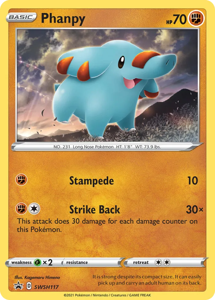 Phanpy #SWSH117 SWSH Black Star Promos Pokemon card