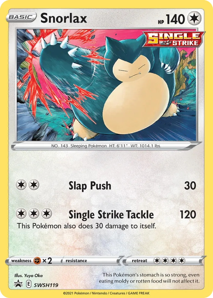 Snorlax #SWSH119 SWSH Black Star Promos Pokemon card