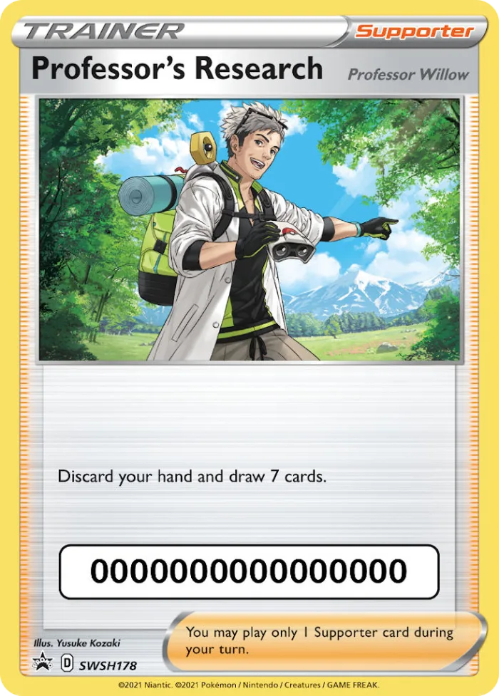 Professor's Research #SWSH178 SWSH Black Star Promos Pokemon card