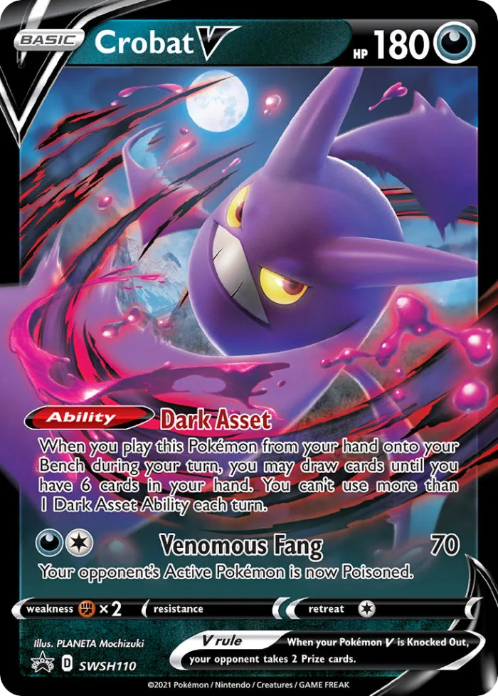 Crobat V #SWSH110 SWSH Black Star Promos Pokemon card