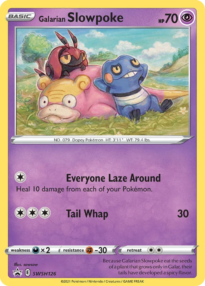 Galarian Slowpoke #SWSH126 SWSH Black Star Promos Pokemon card