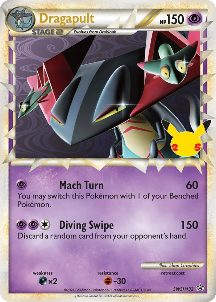 Dragapult #SWSH132 SWSH Black Star Promos Pokemon card