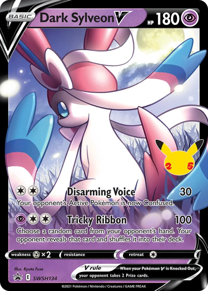 Dark Sylveon V #SWSH134 SWSH Black Star Promos Pokemon card