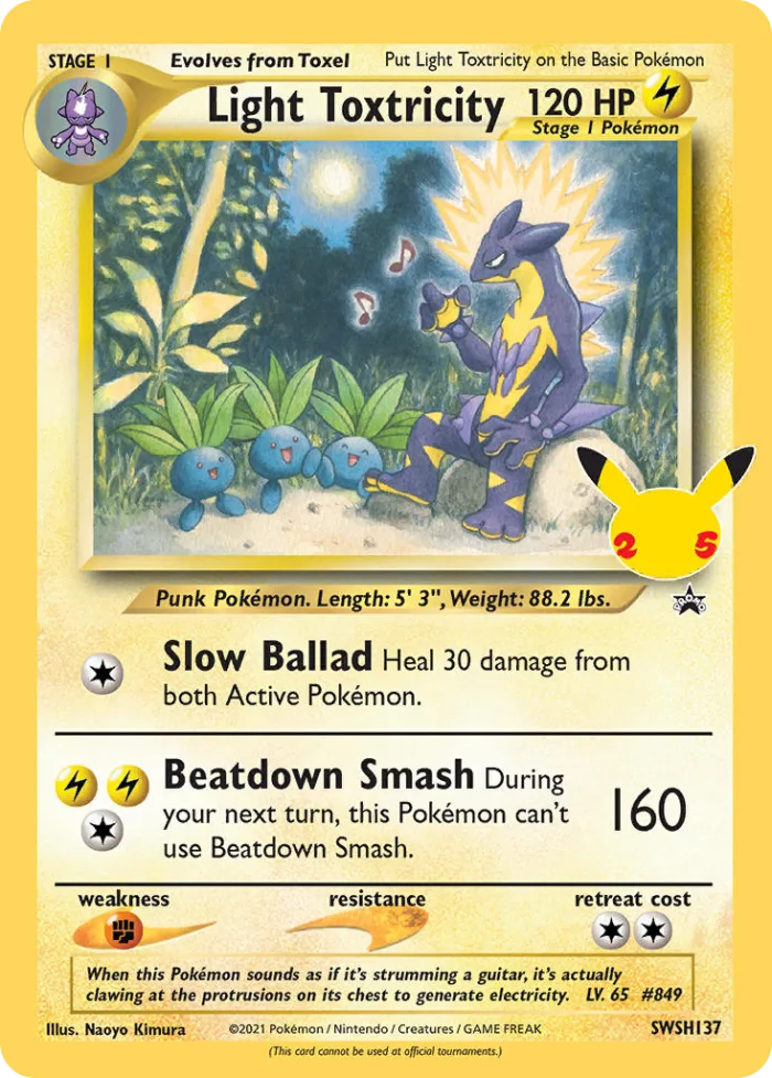 Light Toxtricity #SWSH137 SWSH Black Star Promos Pokemon card
