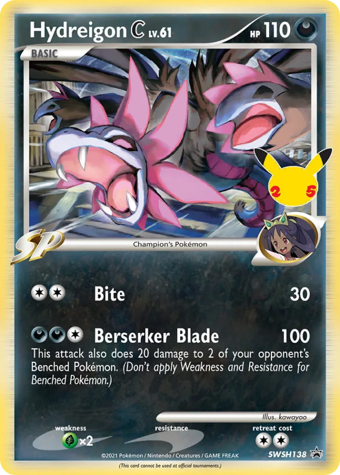 Hydreigon [C] Lv.61 #SWSH138 SWSH Black Star Promos Pokemon card