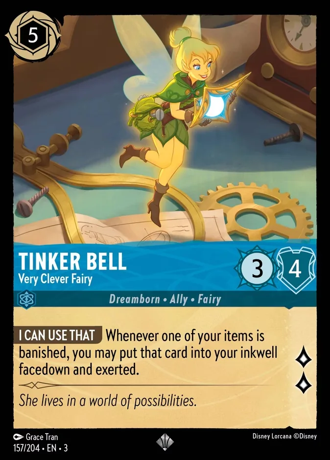 Tinker Bell #157 Into the Inklands Disney Lorcana card