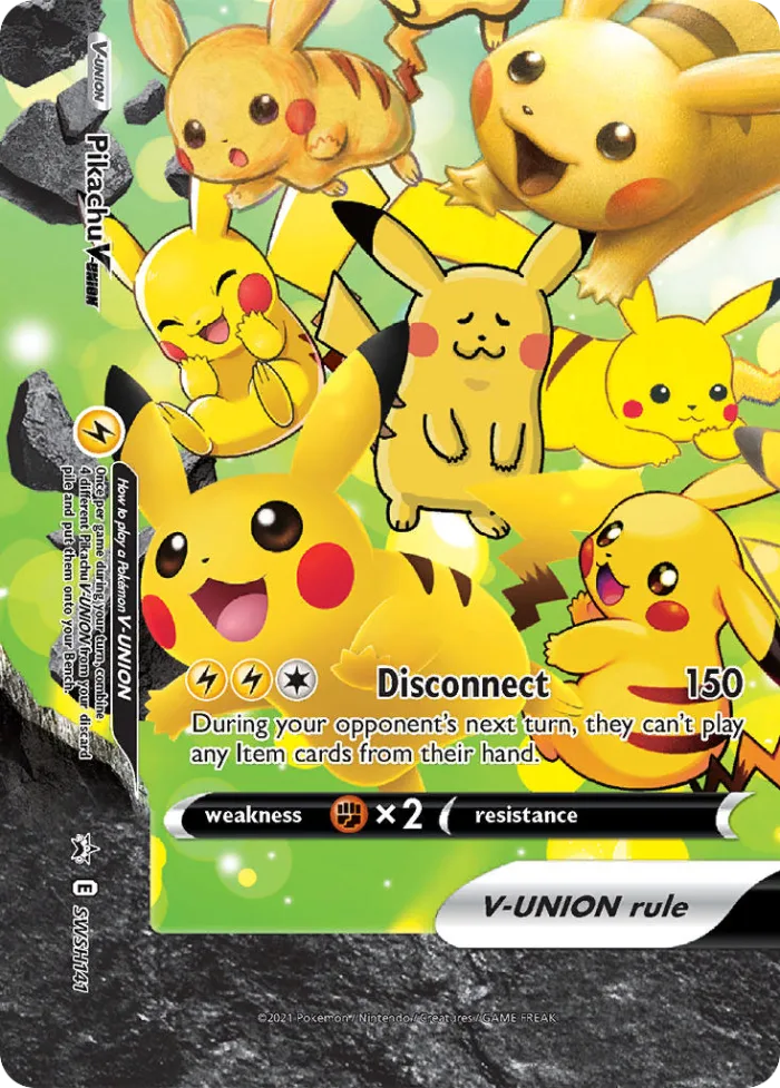 Pikachu V-UNION #SWSH141 SWSH Black Star Promos Pokemon card