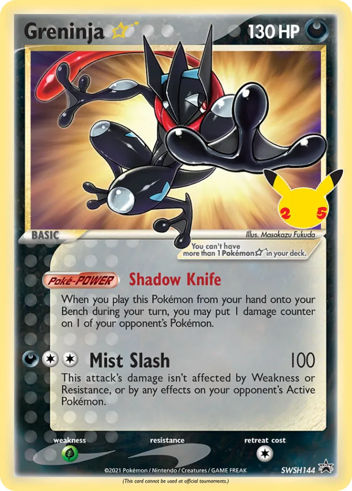 Greninja ★ #SWSH144 SWSH Black Star Promos Pokemon card