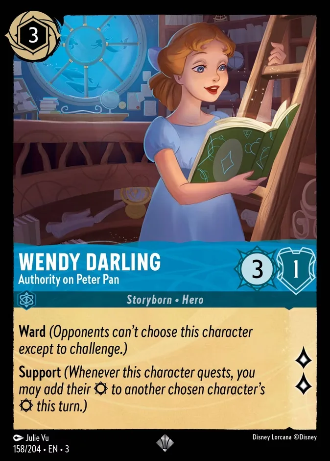 Wendy Darling #158 Into the Inklands Disney Lorcana card