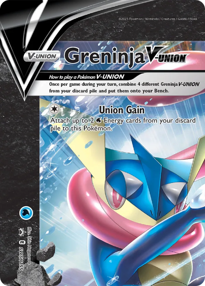 Greninja V-UNION #SWSH155 SWSH Black Star Promos Pokemon card