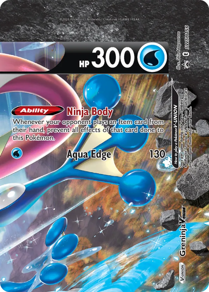 Greninja V-UNION #SWSH156 SWSH Black Star Promos Pokemon card