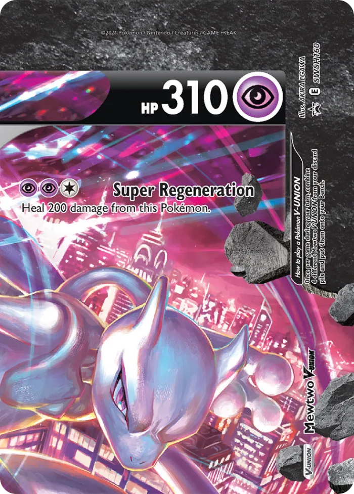 Mewtwo V-UNION #SWSH160 SWSH Black Star Promos Pokemon card
